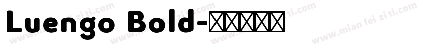 Luengo Bold字体转换